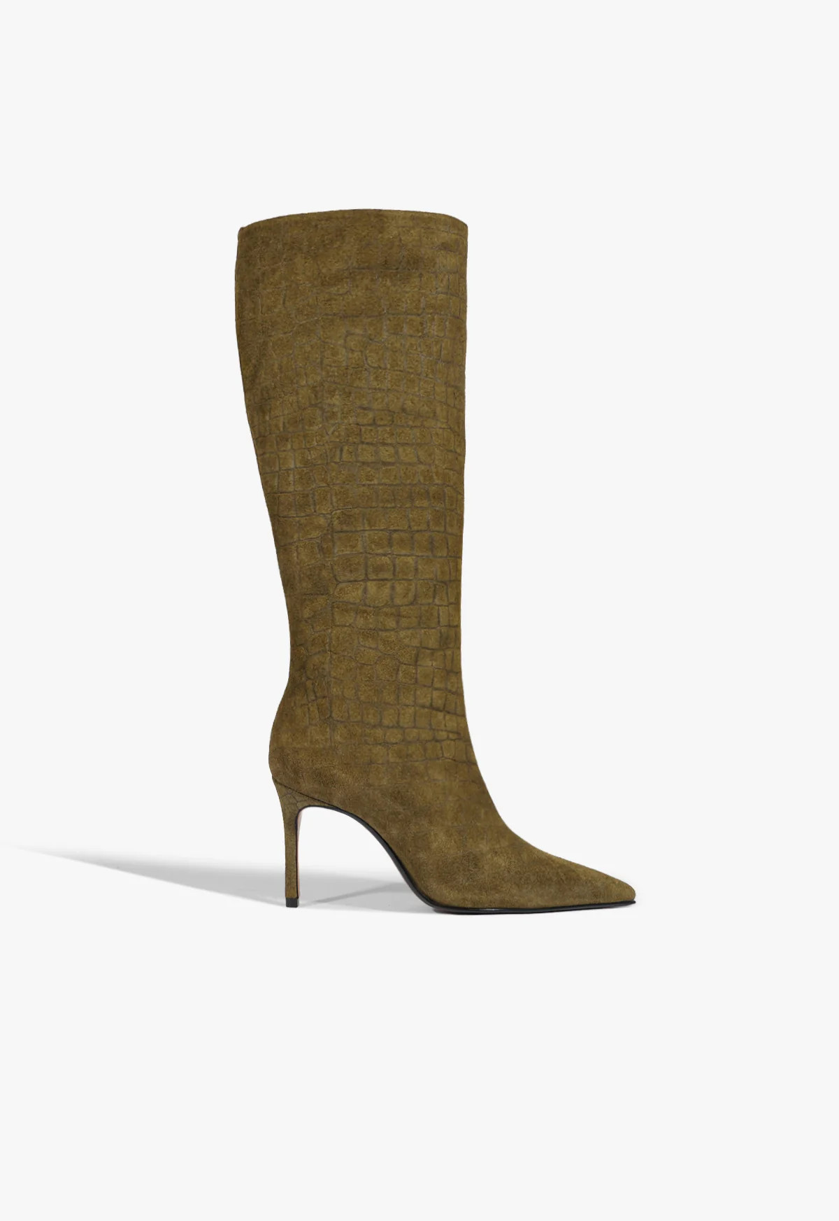 Military Green Croc Boot Mary | SCHUTZ | Schutz (US)