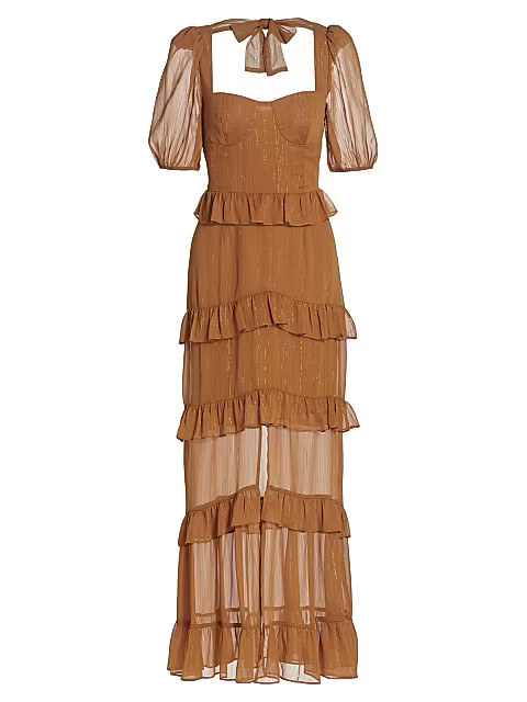 Cici Bustier Tiered Maxi Dress | Saks Fifth Avenue
