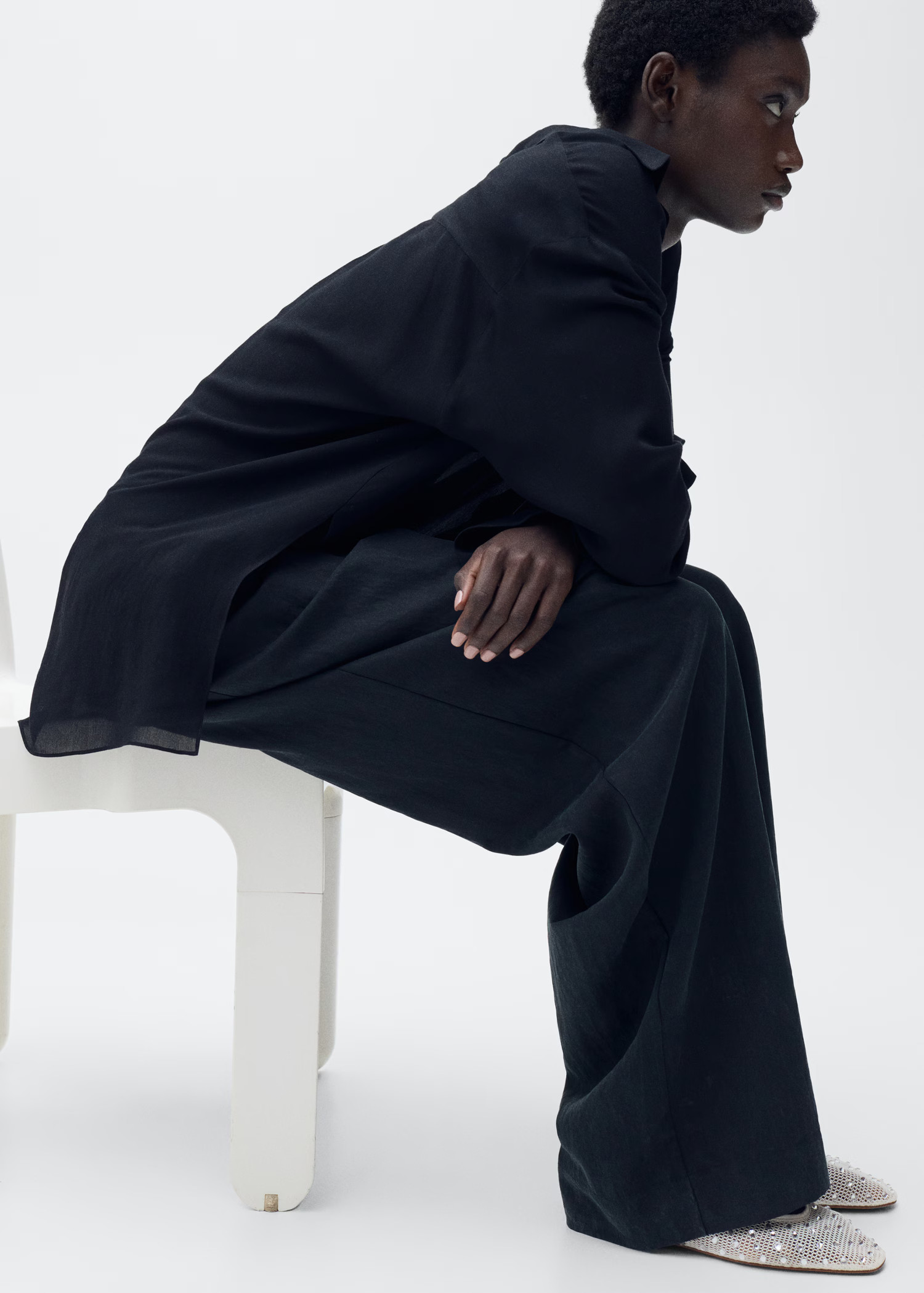 Mesh shoes with rhinestone detail - Women | MANGO USA | Mango (US/MX/AU)