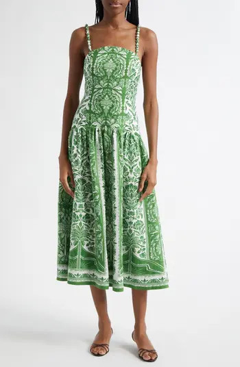 Delicate Tapestry Midi Dress | Nordstrom