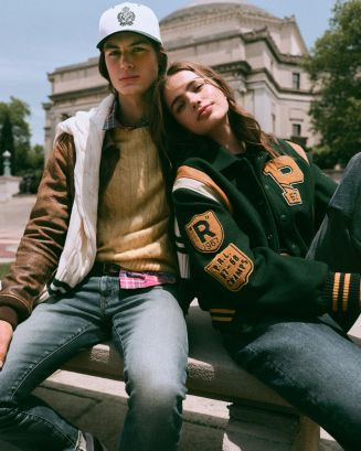 Ralph Lauren Wool Blend Letter Jacket  | Bloomingdale's Women | Bloomingdale's (US)