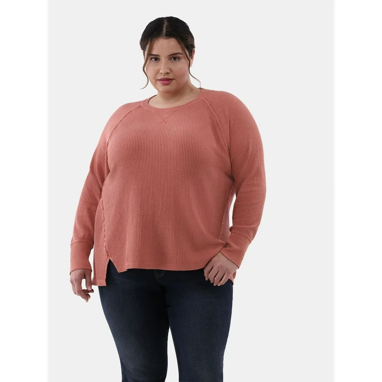 Terra & Sky Women’s Plus Thermal Tunic Top, 2-Pack, Sizes 0X-5X | Walmart (US)