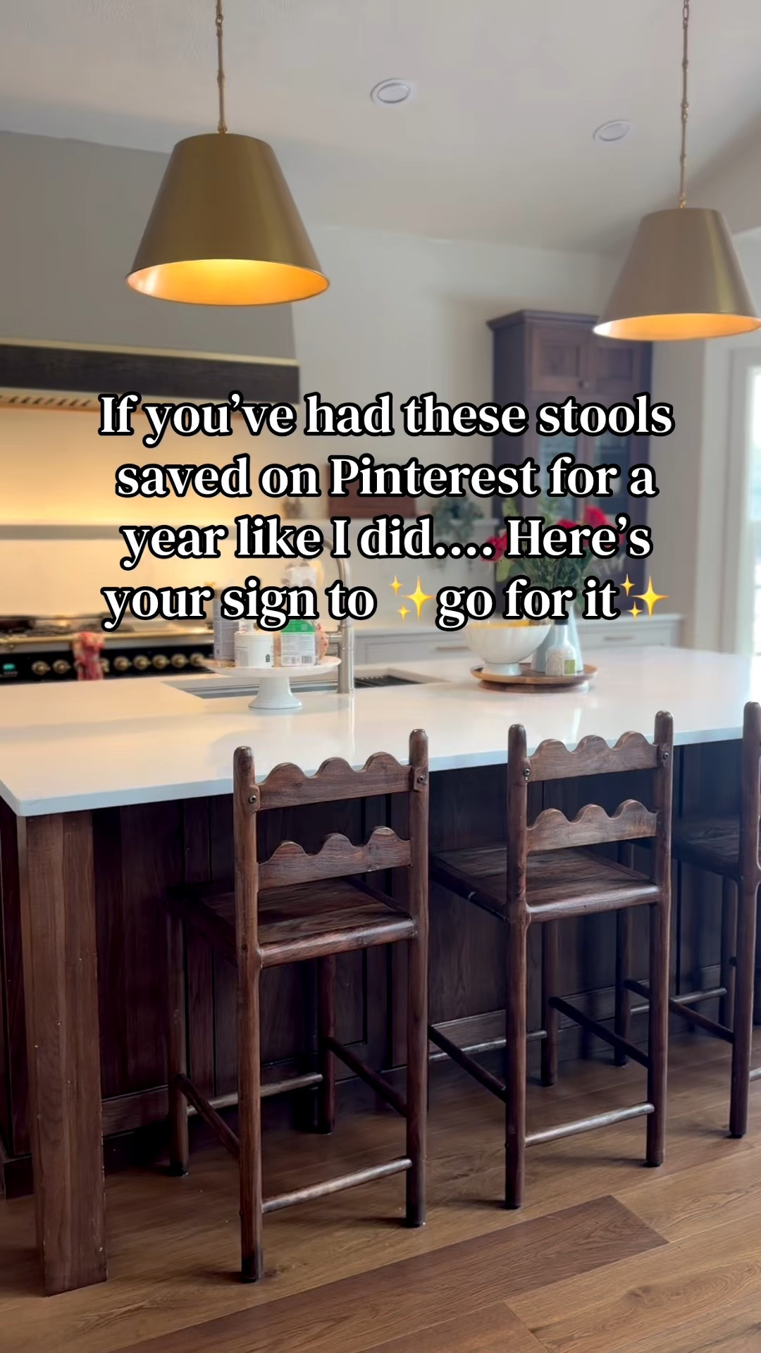 I had these stools from Etsy saved for over a year and finally bought them when several of our cheap bar stools broke (should’ve just ordered these immediately). They are super sturdy, come in a bunch of different stain options, and are SO SO GORGEOUS!
#kitchendecor #kitchenremodel #kitchendesign 

#LTKHome #LTKmomlife #LTKSaleAlert