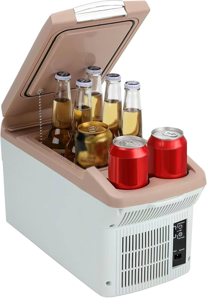 12V Car Refrigerator Cooler/Warmer 6 Quart (6L), 12 Volt DC &110V AC, Electric Car Fridge Portabl... | Amazon (US)