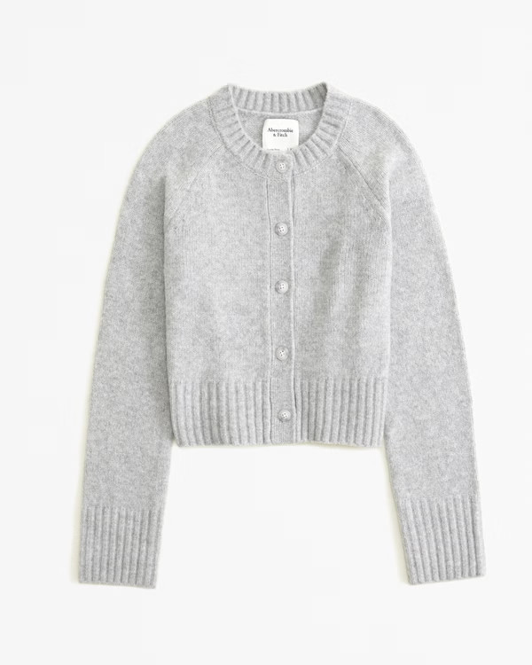 Crew Button-Up Cardigan | Abercrombie & Fitch (US)