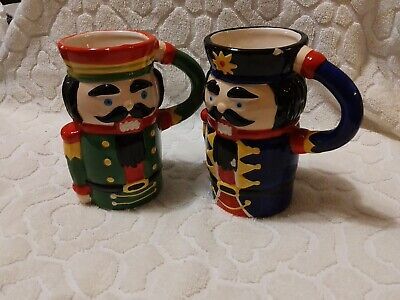 Vintage Nutcracker 6" Coffee Mugs Christmas Ceramic Holiday Classic. | eBay US