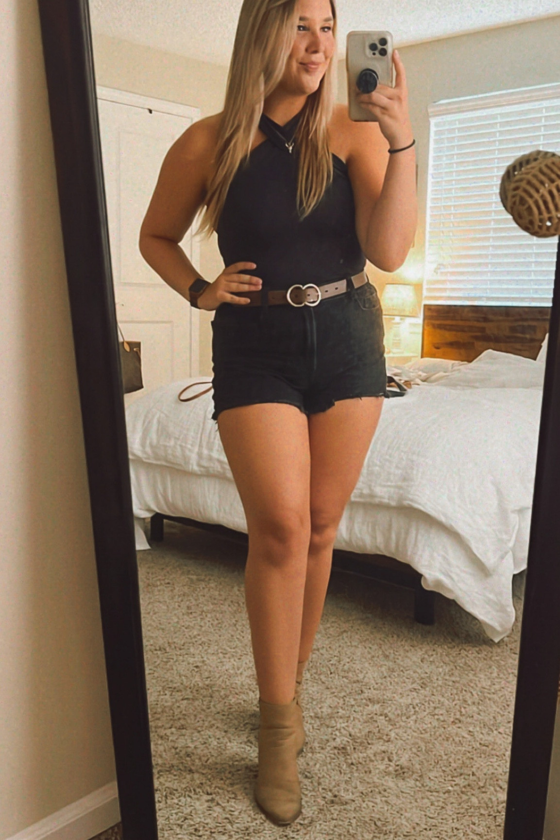 Country Concert Outfit Inspo for your trip to Nashville + CMA Fest 2023! Denim shorts, black halter top & western boots. 

CMA Fest Outfit || Nashville Outfits || Country music festival || coastal cowgirl style inspo || Summer outfit inspo 

#LTKstyletip #LTKunder50 #LTKcurves