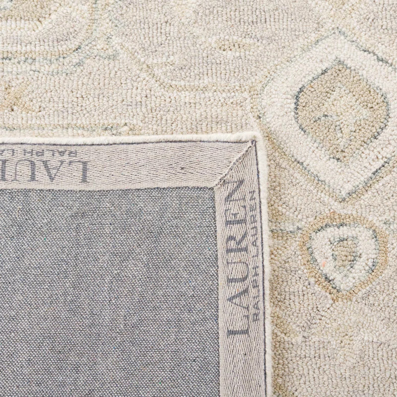 Lauren Ralph Lauren Percy Hand Tufted Wool/Cotton Oriental Rug in Ivory/Beige | Wayfair North America