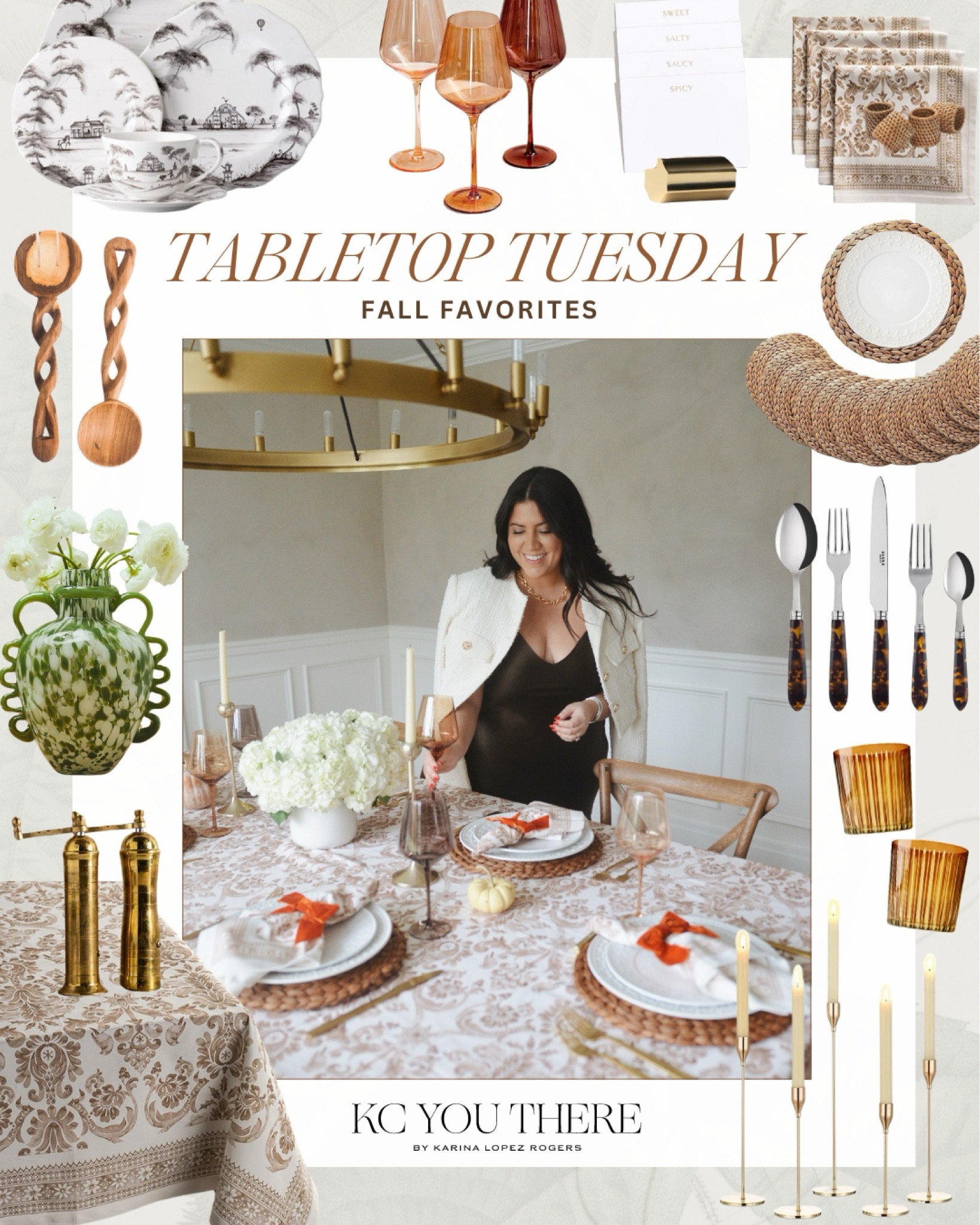 Tabletop Tuesday 🍴🍂 featuring some of my fall favorites - loving the mix of fall pops of color & rattan touches! 

#LTKParties #LTKSeasonal