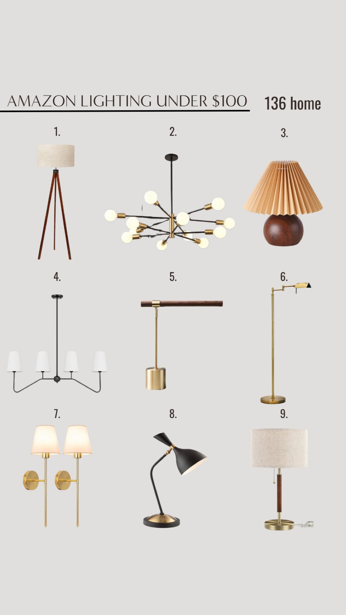 Amazon Lighting Under $100 #amazon #amazondecor #homedecor #decor #lighting #interiordesign

#LTKhome #LTKstyletip #LTKfindsunder100