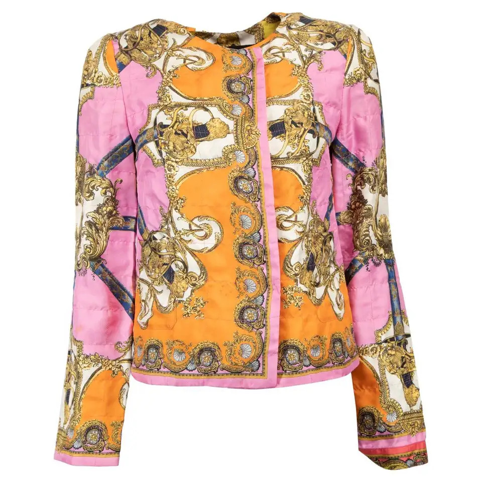Dolce & Gabbana Women's Multicolour Lightweight Jacket with Pockets | 1stDibs