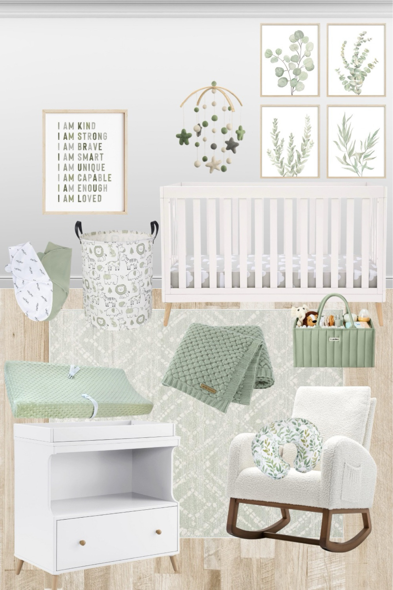 Sage green nursery decor ideas! The perfect gender neutral green nursery theme.

#LTKBaby #LTKBump #LTKHome