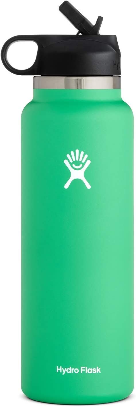 Hydro Flask Water Bottle - Wide Mouth Straw Lid 2.0 - Multiple Sizes & Colors | Amazon (US)