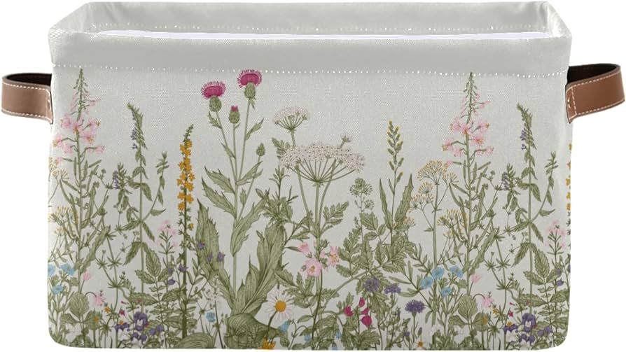 Vintage Colorful Herbs And Wild Flowers Floral | Amazon (US)