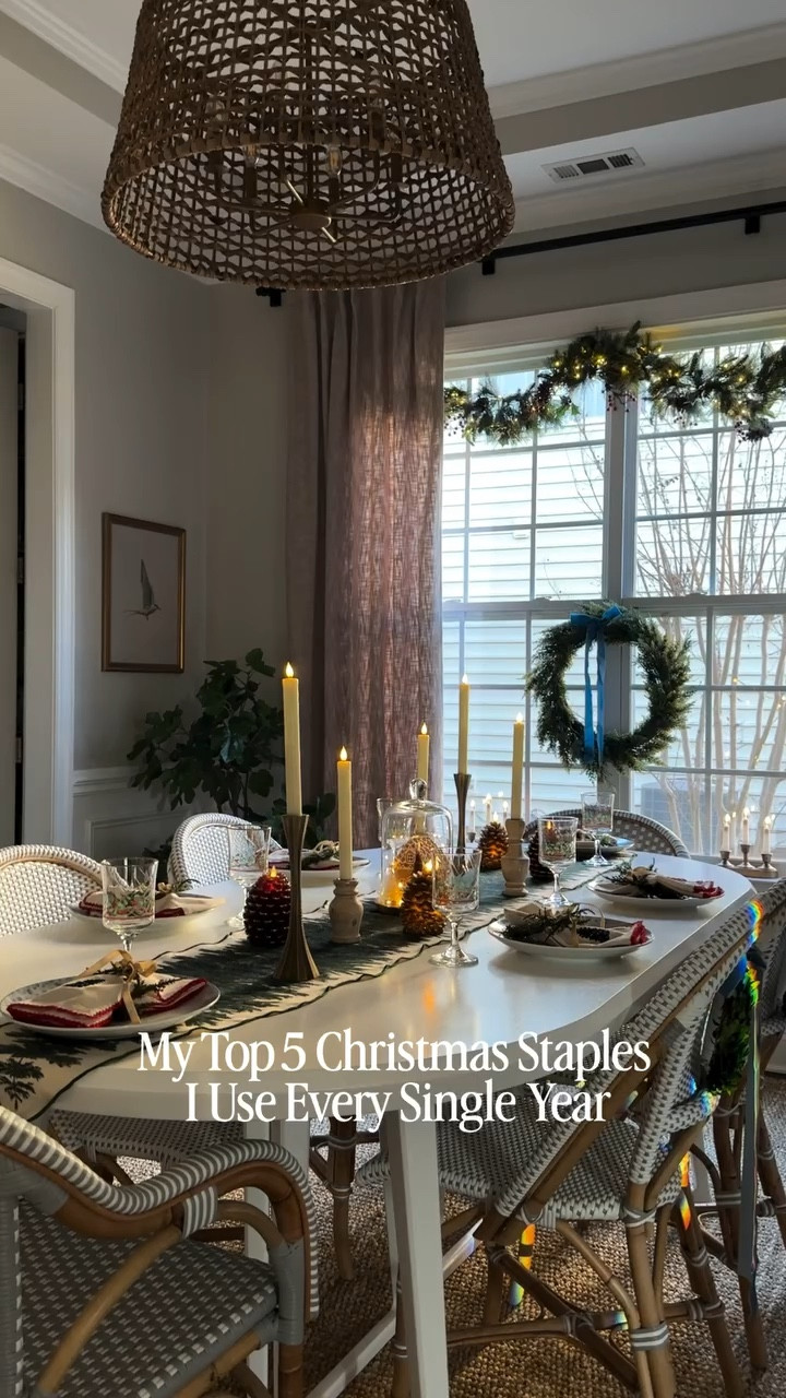 These are the Christmas staples I use every single year, the things that instantly make our home feel warm, cozy, and magical.

Fairy lights for that soft glow, ribbon on everything, garland anywhere it will sit still, bells for that vintage charm, and beautiful Christmas candles you don’t even have to light.

So simple, but they change everything.

⸻

Christmas decorating staples, Christmas decor must haves, holiday home decor ideas, fairy lights Christmas decor, ribbon Christmas trend, bells Christmas styling, Christmas candle decor ideas, garland decorating ideas, cozy Christmas home, Christmas house inspiration, holiday decorating hacks, easy Christmas decorating ideas 2025, Christmas decor 2025 trends

⸻

#christmasdecorideas #fairylights #holidayhacks #ltkchristmas #ribbon #garland 

#LTKHoliday #LTKHome #LTKFindsUnder100