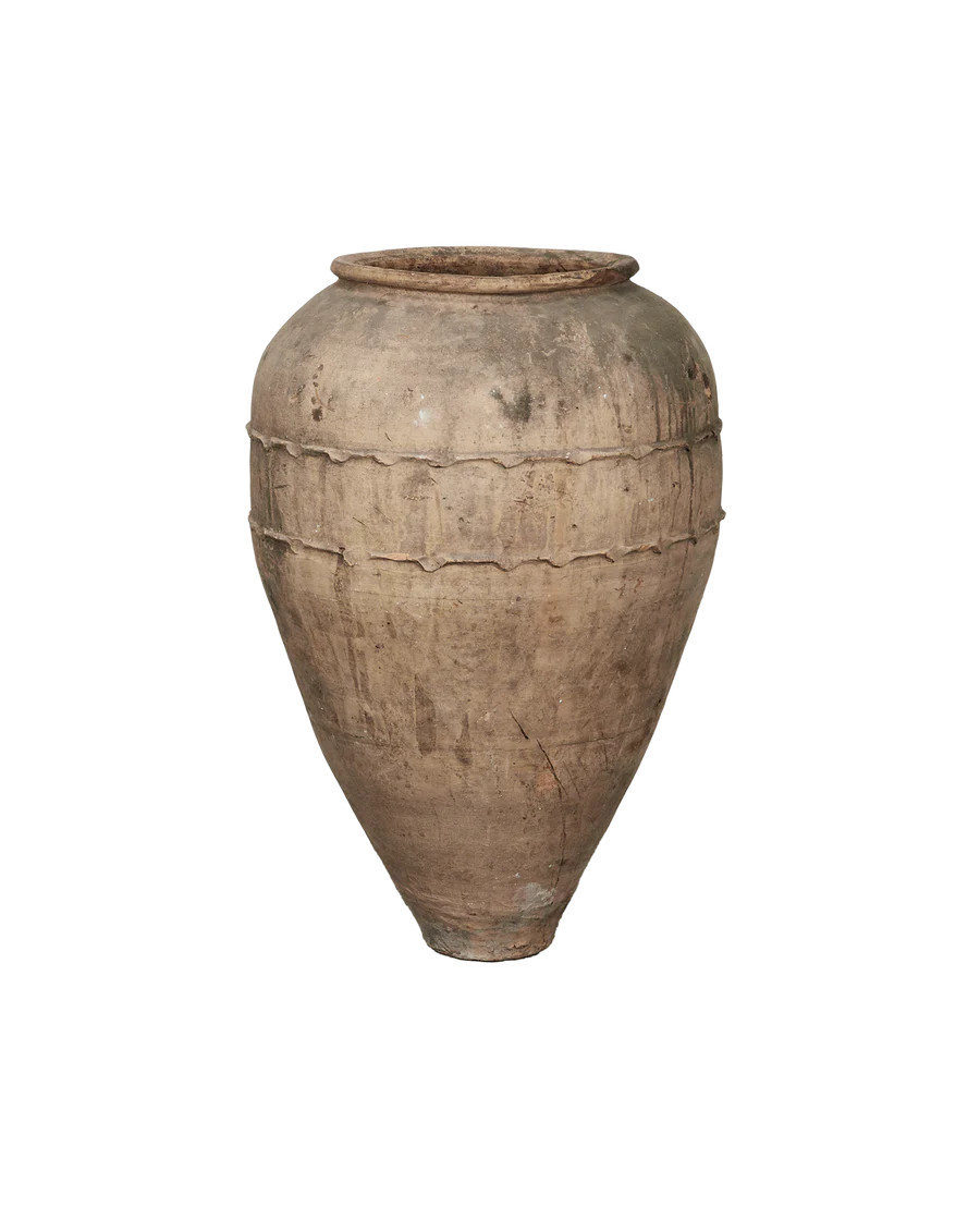 Olive Ateliers Antique Turkish Olive Jar - Pots, Pottery, and Planters | Olive Ateliers