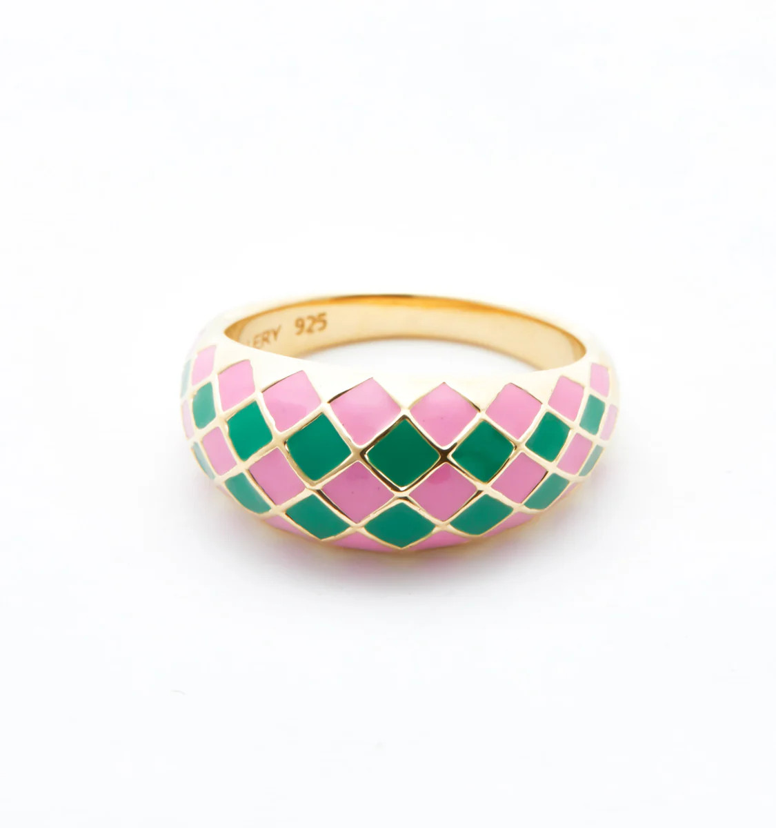 Watermelon Checker Ring | Rellery