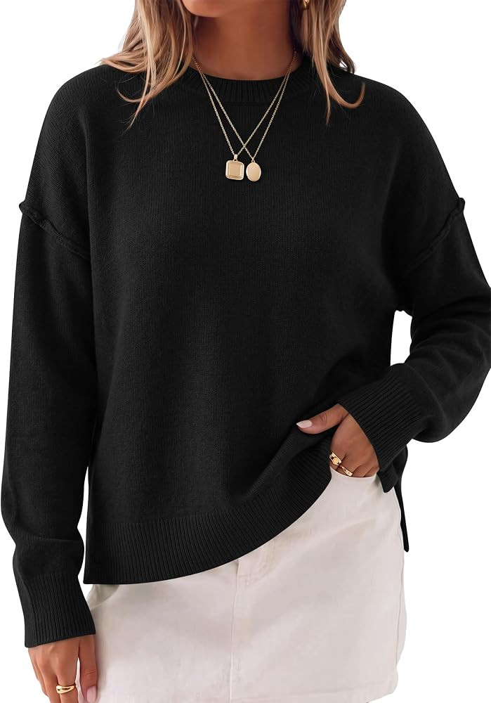 Caracilia Sweaters for Women Long Sleeve Pullover Tops | Amazon (US)