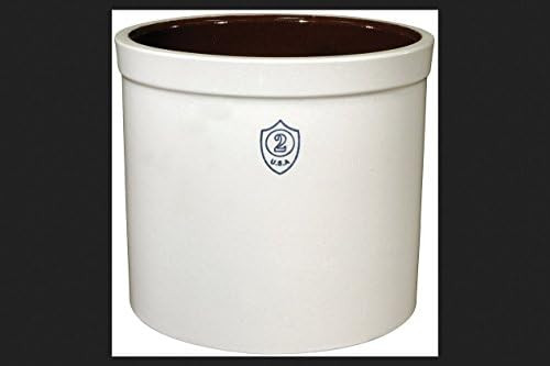 Ohio Stoneware 02436 2 gallon Bristol Crock, Small, White | Amazon (US)