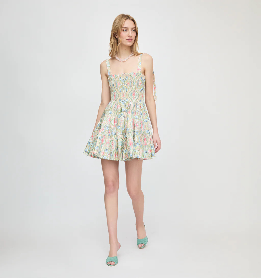 The Ribbon Charlotte Nap Dress - Sea Scroll | Hill House Home US