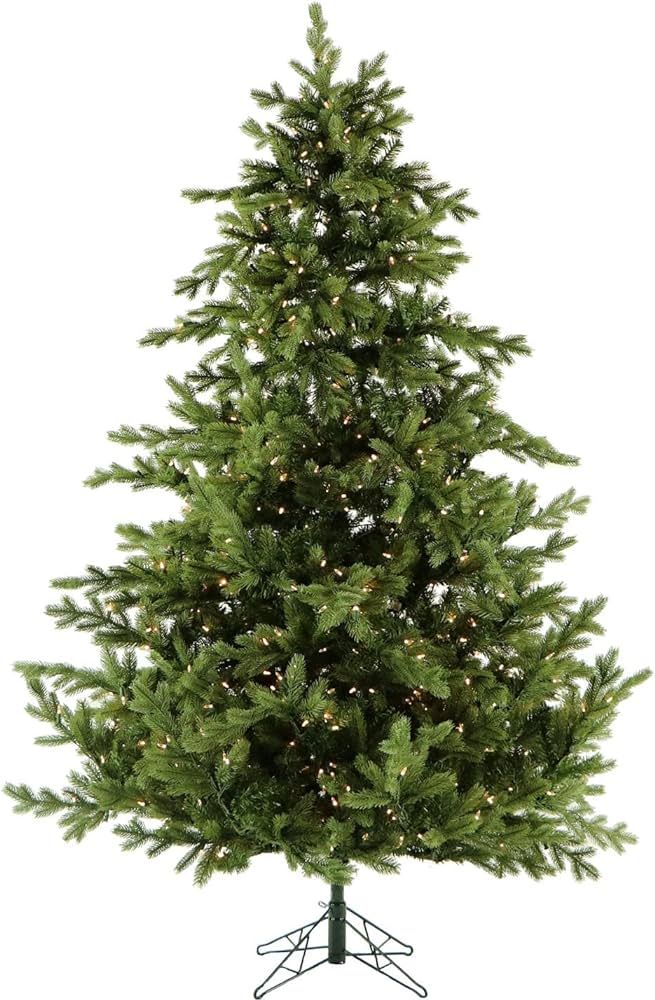 Amazon.com: Fraser Hill Farm 9-Feet Unlit Foxtail Pine Green Artificial Christmas Tree, Natural-S... | Amazon (US)