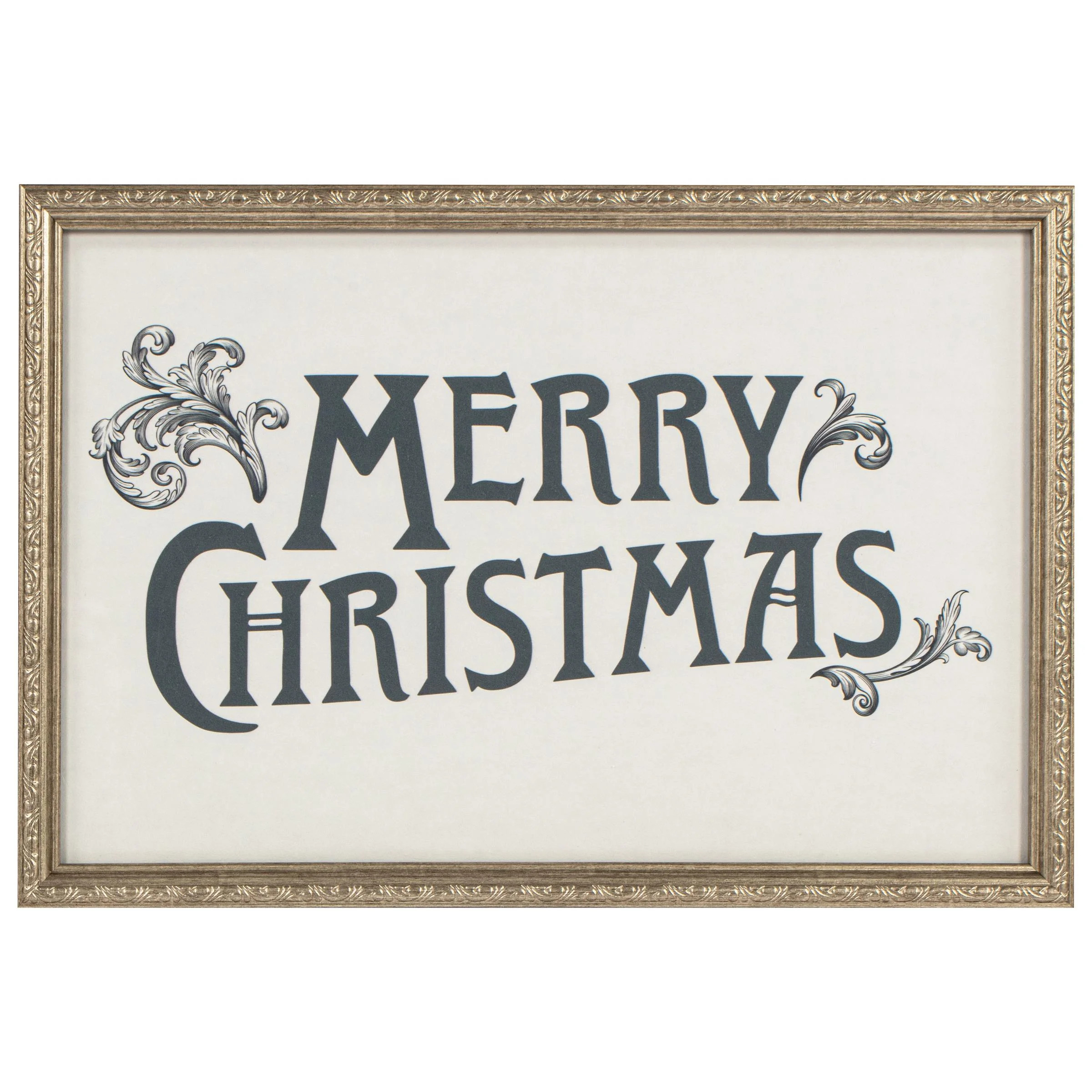 My Texas House Merry Christmas Sign Framed Holiday Wall Art 18x12 | Walmart (US)