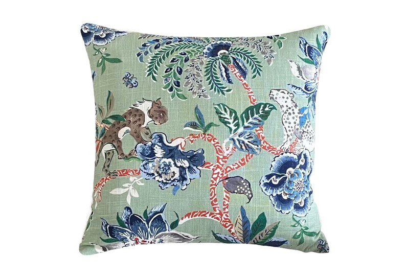 Williamsburg Braganza Linen Blend Throw Pillow Cover 18x18 - Etsy | Etsy (US)