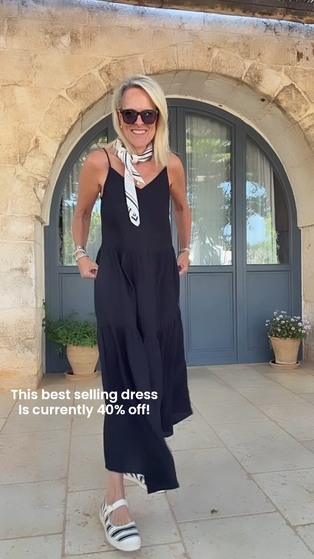 This dress is the perfect. Keep you cool all summer, and looking stylish. So glad I had this with me on vacation. 
Wearing small has pockets 
Currently 40% off!! 
@Target ￼￼

#LTKOver40 #LTKSaleAlert #LTKTravel