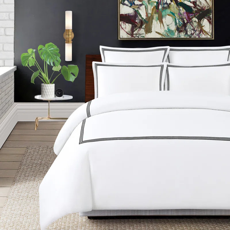 Modern & Contemporary Power Loom Striped Duvet Cover | Wayfair North America