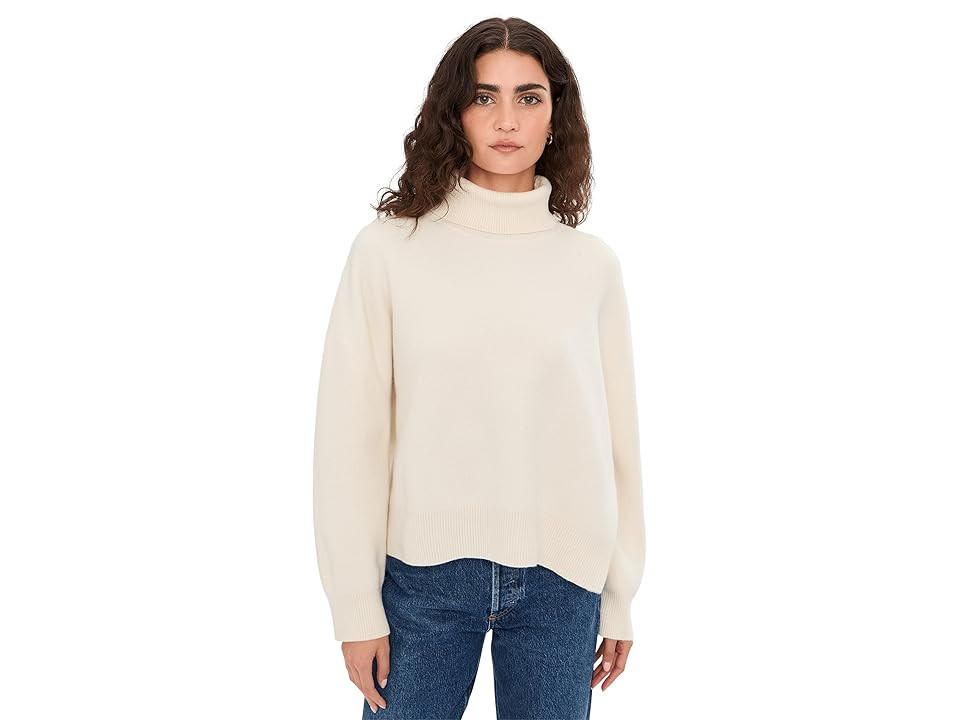Free People Sigma Turtleneck Women's Sweater Coconut Milk : XS (Women's 0-2), Elastane/Nylon/Wool | Zappos