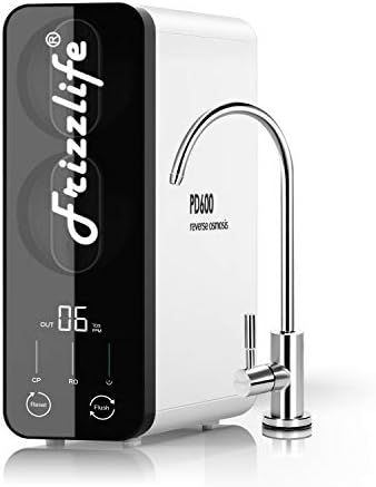Frizzlife RO Reverse Osmosis Water Filtration System - 600 GPD High Flow, Tankless, 1.5:1 Low Drain  | Amazon (US)