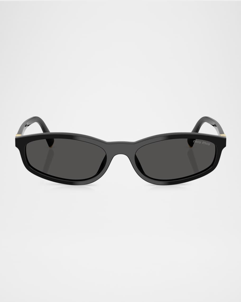 Miu Miu MU A06SF Oval Sunglasses | Neiman Marcus