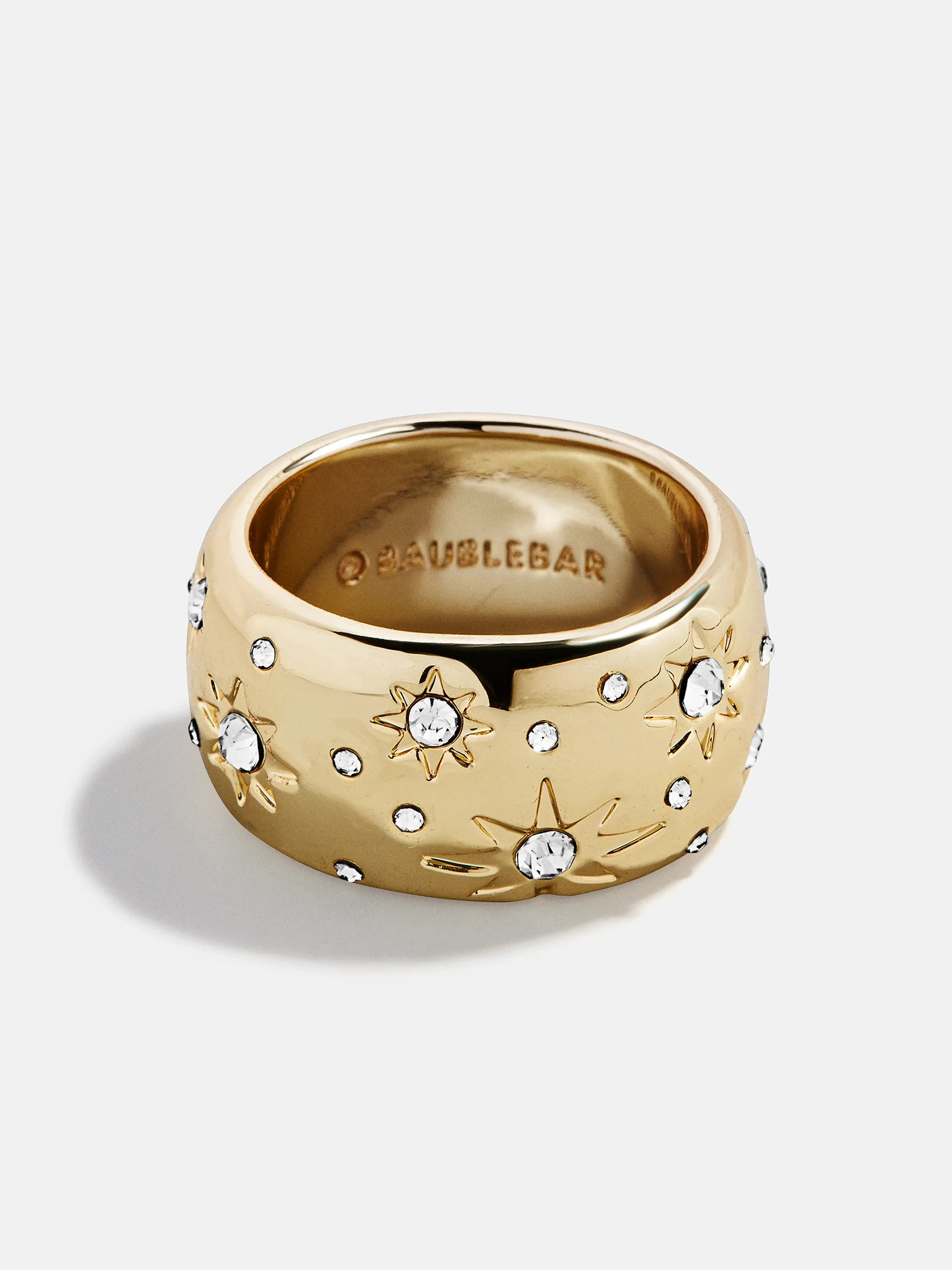 Lyra Celestial Bubble Ring - Gold/Pavé | BaubleBar