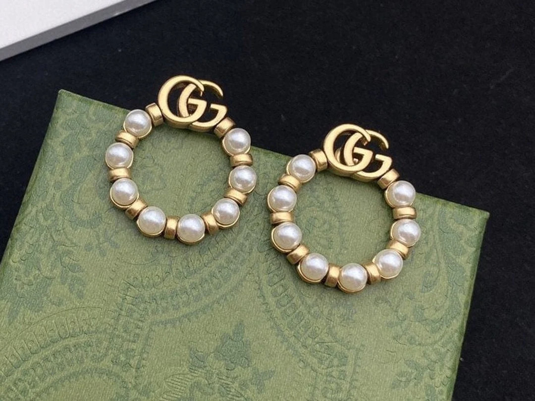 Classic GG Pearl Earrings for Women Gift for Her - Etsy | Etsy (US)