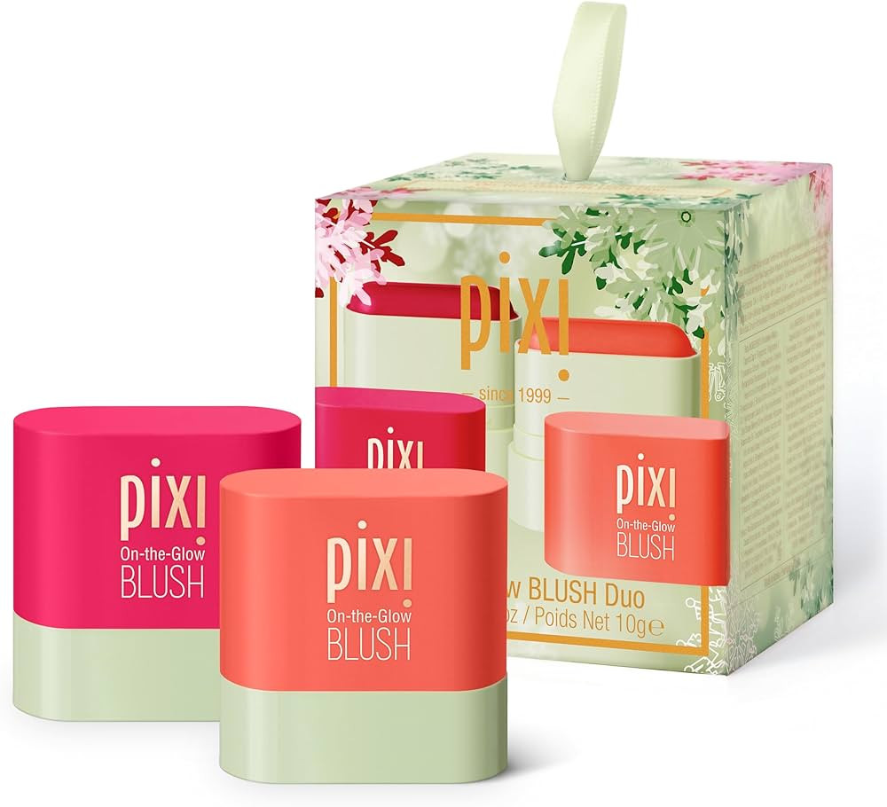 Pixi Beauty On-the-Glow Mini Blush Duo Holiday Ornament Gift Set | 2X Petite Size On-the-Glow Blu... | Amazon (US)