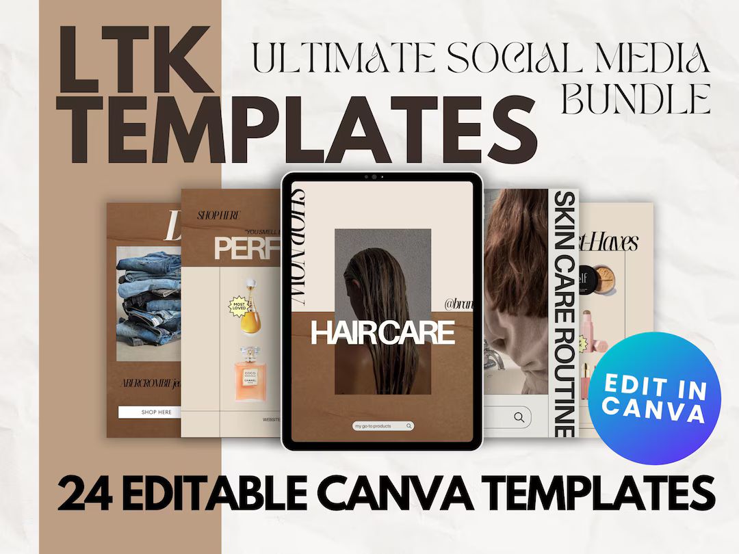 LTK Template Collage Gift Guide Template Editable Canva LTK Influencer Post Template Social Media... | Etsy (US)