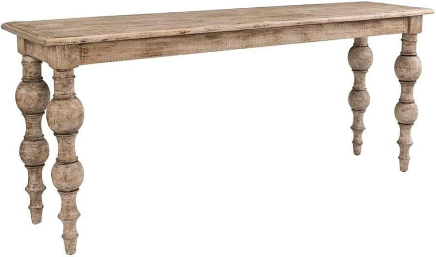 Kosas Home Blair Solid Pine Wood Console Table in Natural/Beige Finish | Amazon (US)
