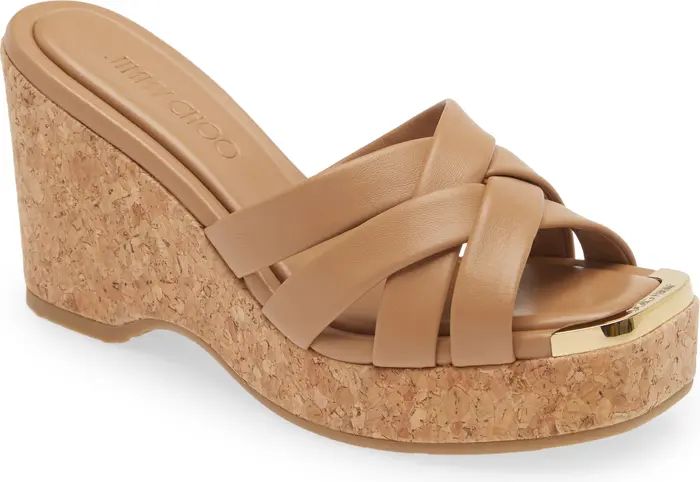 Maribou Wedge Slide Sandal (Women) | Nordstrom