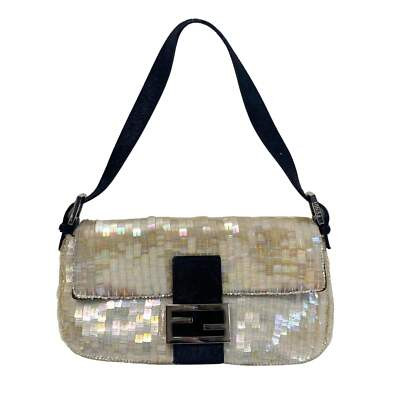 FENDI Baguette Sparkle Sequin Shoulder Bag | eBay US