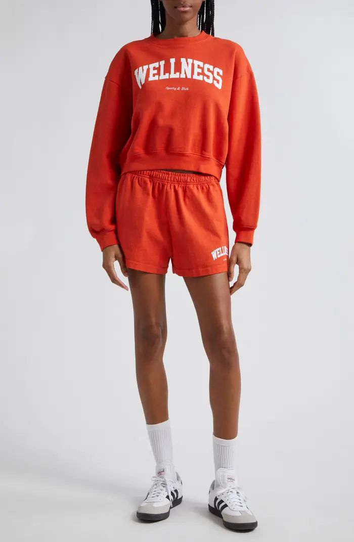 Sporty & Rich Wellness Ivy Crop Sweatshirt | Nordstrom | Nordstrom