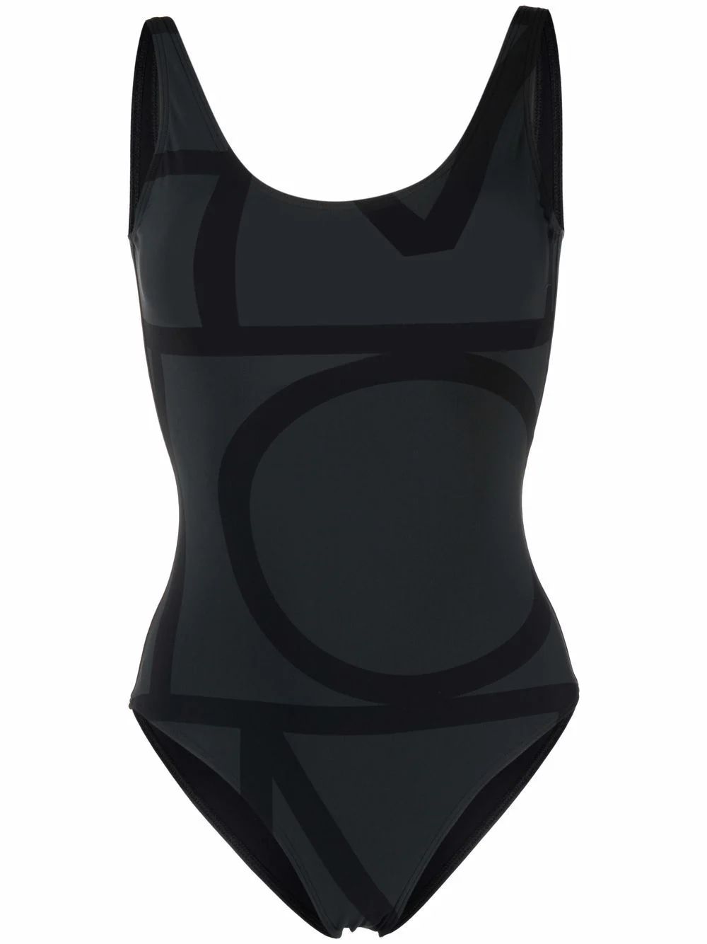 TOTEME Monogram low-back Swimsuit - Farfetch | Farfetch Global