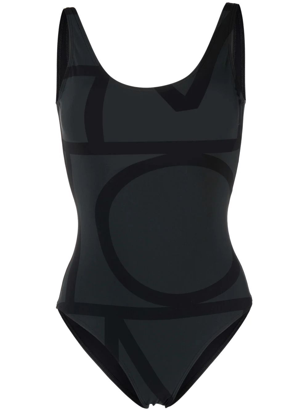 TOTEME Monogram low-back Swimsuit - Farfetch | Farfetch Global