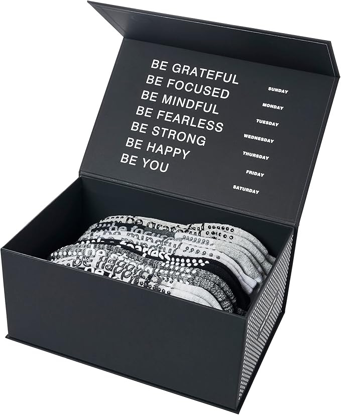 Sticky Be Socks Womens Neutral Mantra Box at Amazon Women’s Clothing store | Amazon (US)