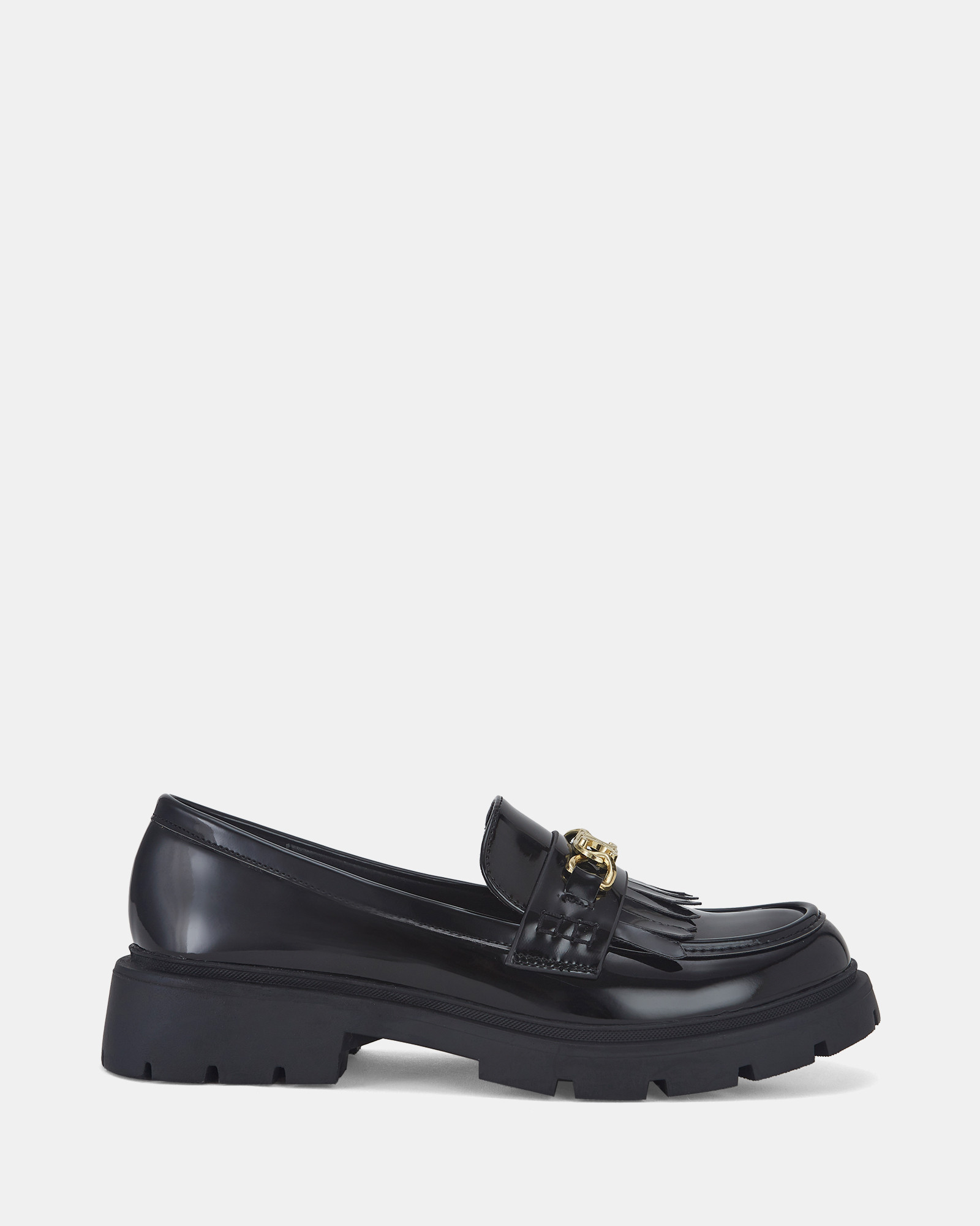 ESTIE FLATS In Black Patent | Novo Shoes