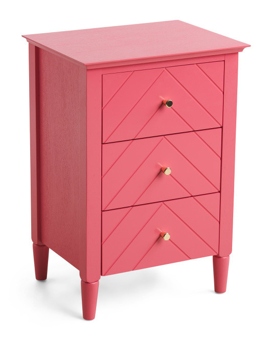26in 3 Drawer Nightstand | TJ Maxx