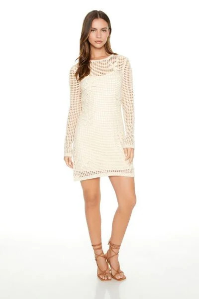 Crochet Flower Combo Dress | Forever 21