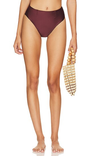 Highleg Bikini Bottom in Coffee | Revolve Clothing (Global)