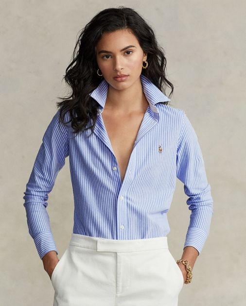 Striped Knit Oxford Shirt | Ralph Lauren (US)