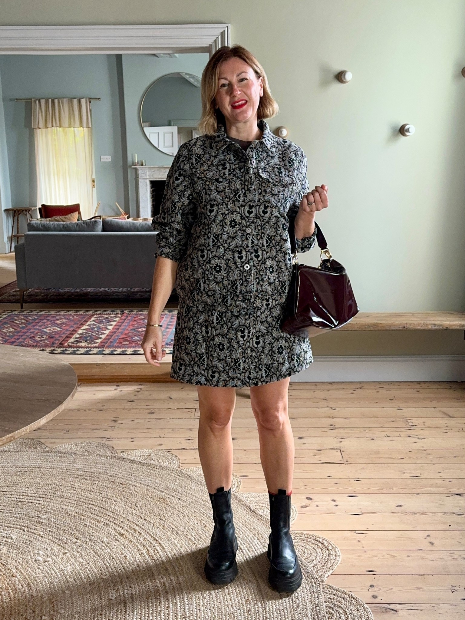 Jaquard jacket and skirt coord
Autumn outfit
Party outfit
White stuff
Black boots

#LTKuk #LTKfestive #LTKeurope