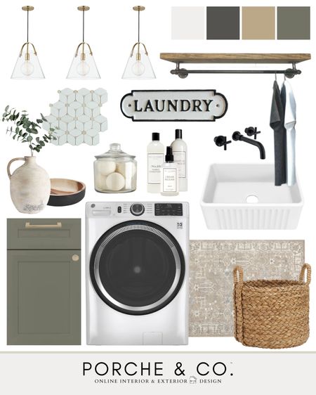 Laundry room inspo, laundry room decor, green laundry room, laundry room mood board, laundry room design ideas 

#LTKsalealert #LTKhome #LTKstyletip